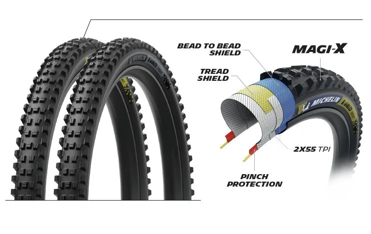 Michelin E-Wild Racing Line Kevlar Első Külső Gumi DARK