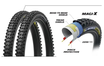 Michelin E-Wild Racing Line Kevlar Első Külső Gumi DARK