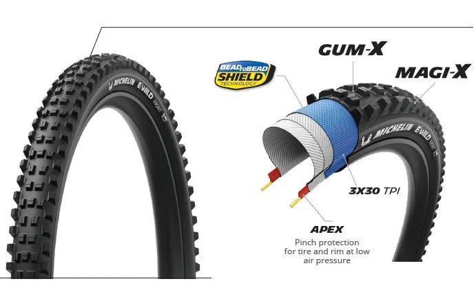 Michelin E-Wild gumi Performance Line Kevlar Hátsó Külső